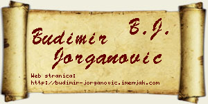 Budimir Jorganović vizit kartica